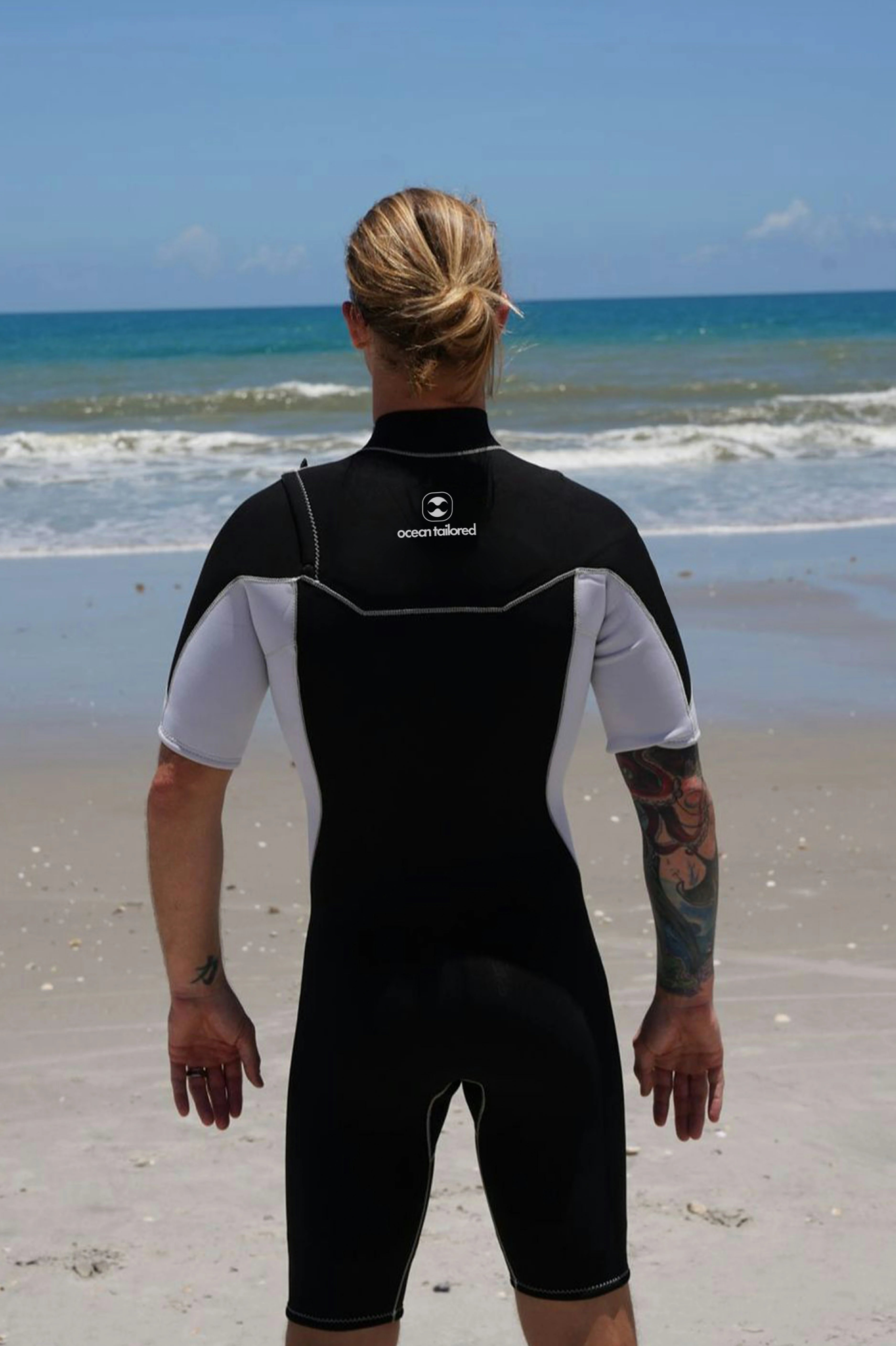 Men's Slant Zip Curve Shorty Wetsuit