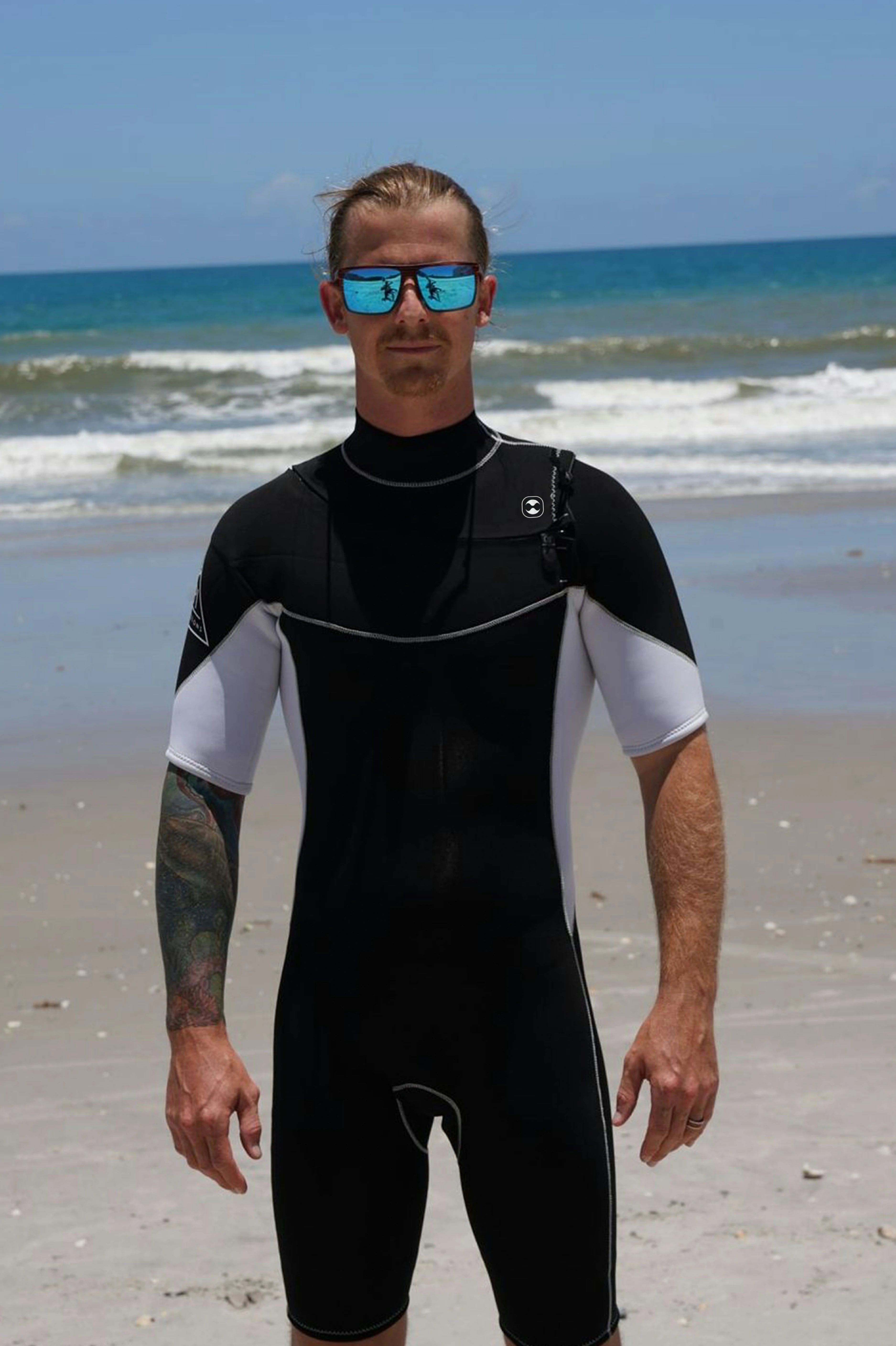 Men's Slant Zip Curve Shorty Wetsuit