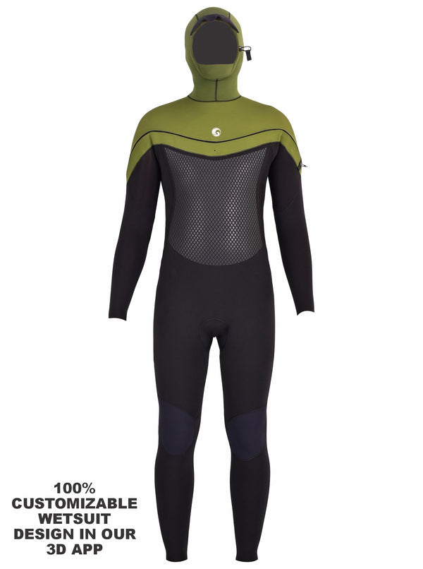 Custom Full Hooded Wetsuit for Men