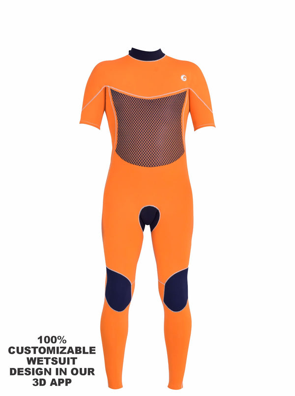 Short Arm Custom Wetsuit For Men