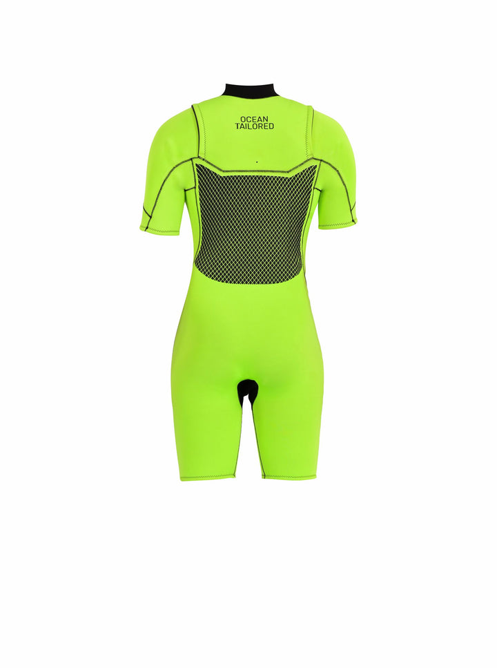 Mens Shorty Front Zip Wetsuit Back